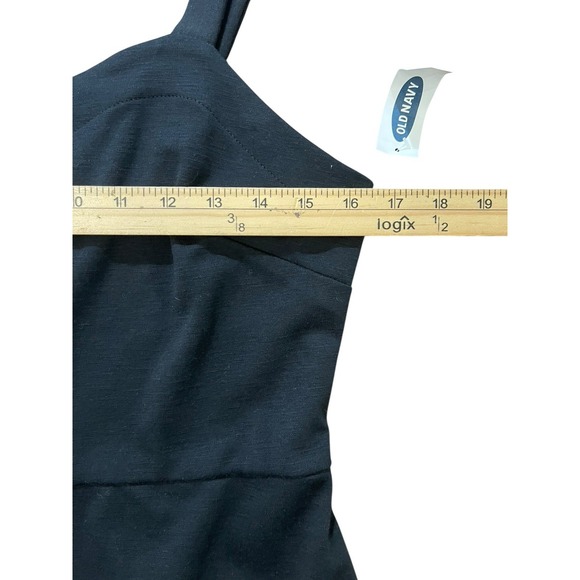 NWT  Old Navy Med Tank Mini Dress Black Sleeveless Minimal Capsule Classic - Picture 4 of 9